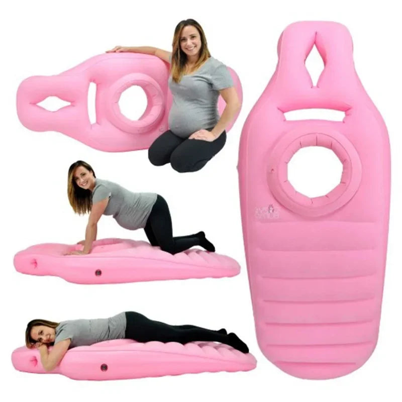 Oreiller de grossesse gonflable en polymère pour femme enceinte, matelas de yoga, de lit, de couchage