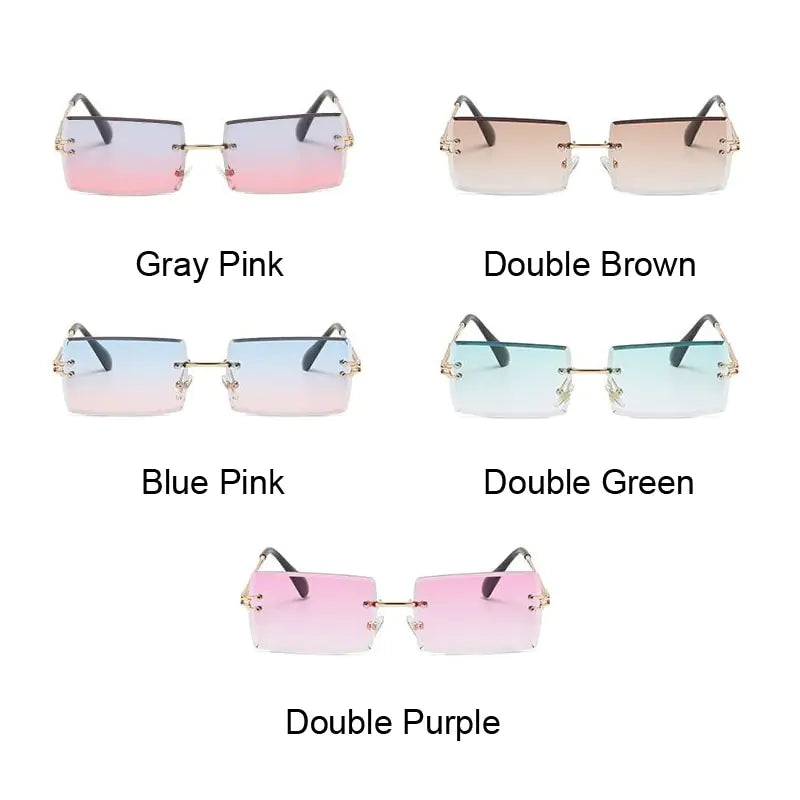 Lunettes de soleil design à lentille océanique sans cadre