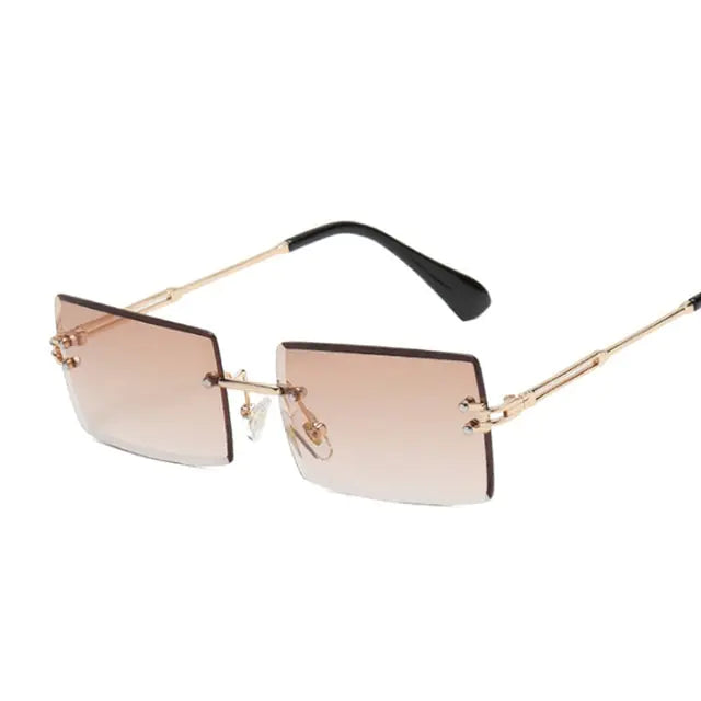 Lunettes de soleil design à lentille océanique sans cadre
