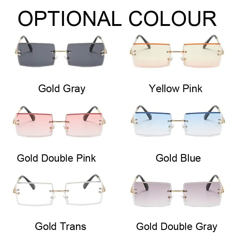 Lunettes de soleil design à lentille océanique sans cadre