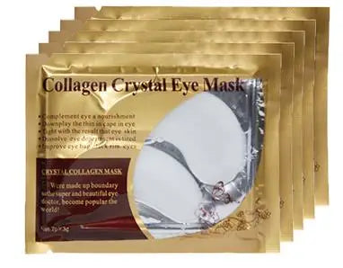 Masque pour les yeux en cristal de collagène doré, patchs de soin pour les yeux, raffermissant, hydratant, nourrissant, produits de soins pour la peau, 20 pièces = 10 paires