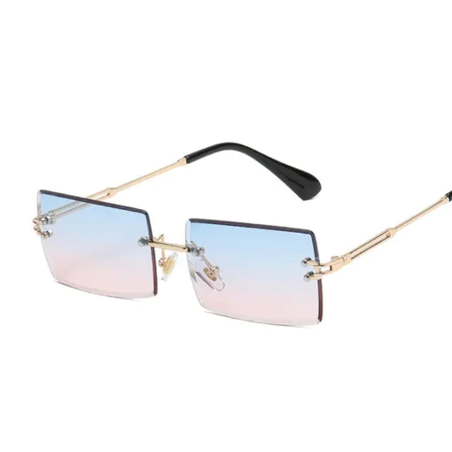 Lunettes de soleil design à lentille océanique sans cadre